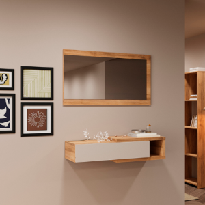 RECIBIDOR SUSPENDIDO COLOR BLANCO